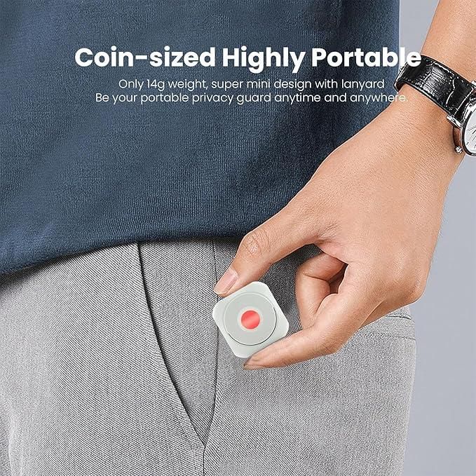 Hidden Camera Detector, Camera Detector White Cameras Detector Device Suitable for Hotel Inspection Privacy Protection Rental Home Check Changing Room Scan Public Space Screening
