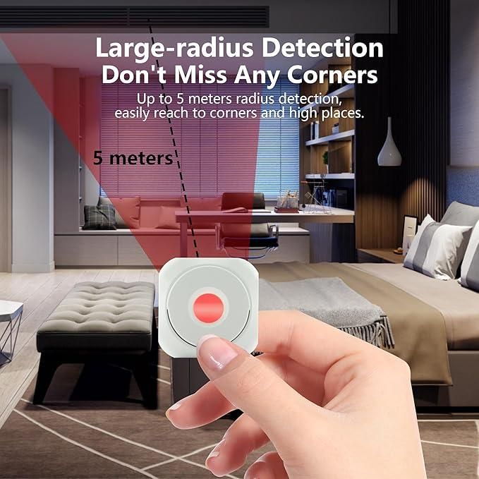 Hidden Camera Detector, Camera Detector White Cameras Detector Device Suitable for Hotel Inspection Privacy Protection Rental Home Check Changing Room Scan Public Space Screening