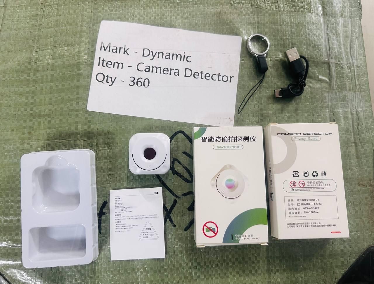 Hidden Camera Detector, Camera Detector White Cameras Detector Device Suitable for Hotel Inspection Privacy Protection Rental Home Check Changing Room Scan Public Space Screening